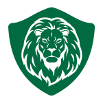 Lion garage door logo
